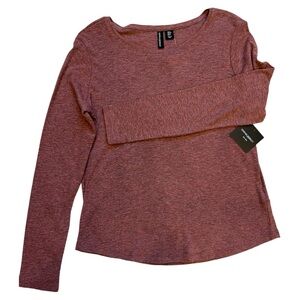 CYNTHIA ROWLEY long sleeve shirt knit heather red sz S soft NWT.